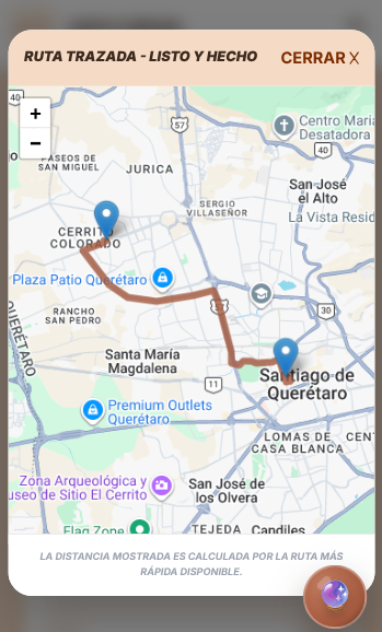 Ruta Trazada